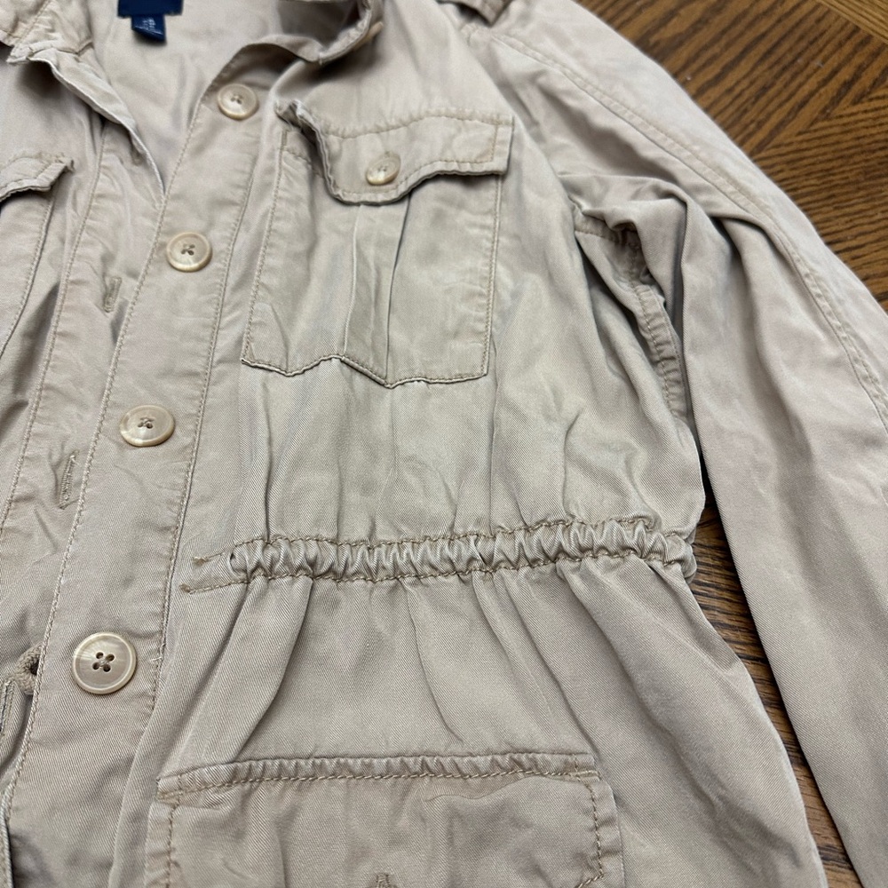 Gap Beige Utility Jacket With Pockets - image 3